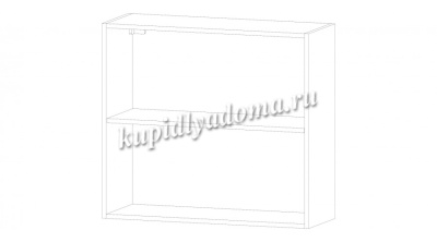 Шкаф верхний со стеклом ШВС 800 Кухня Ривьера (Дуб самдал)